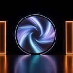 Simple background stage decoration image