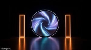 Simple background stage decoration image
