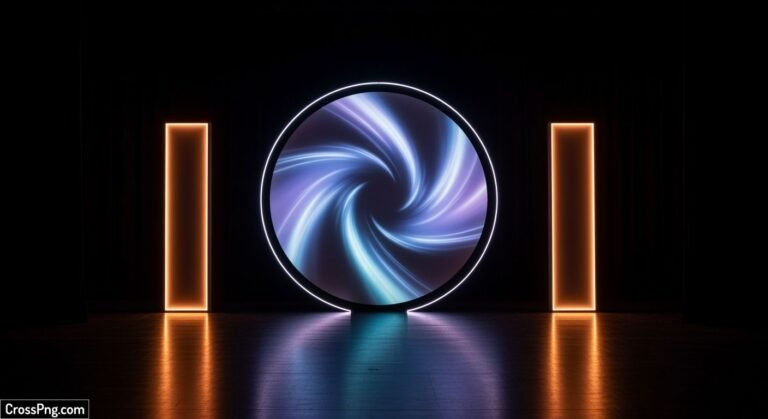 Simple background stage decoration image