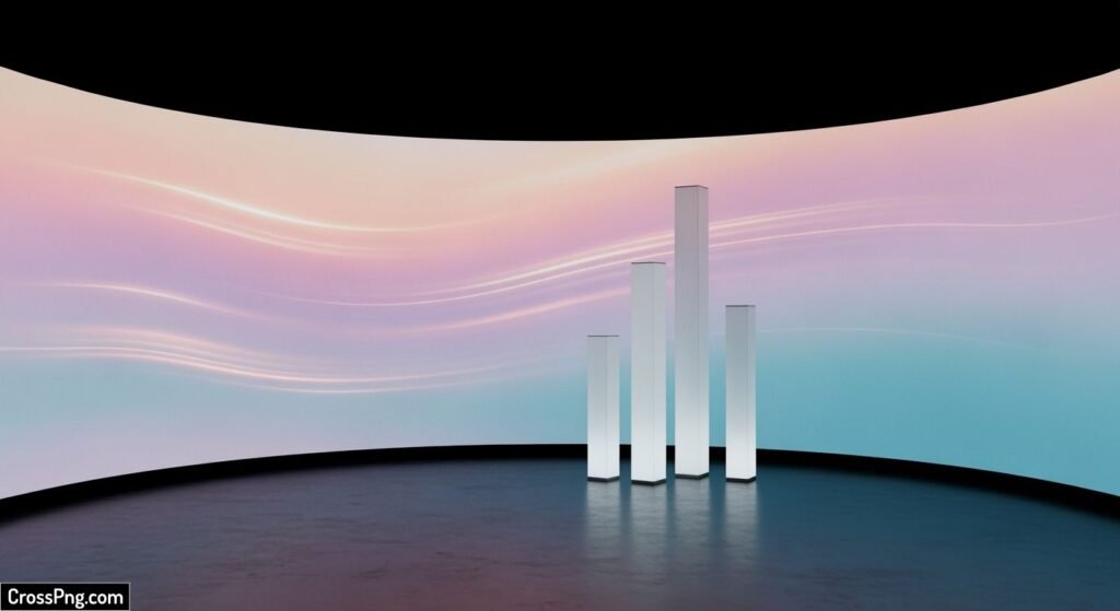 Simple background stage decoration image