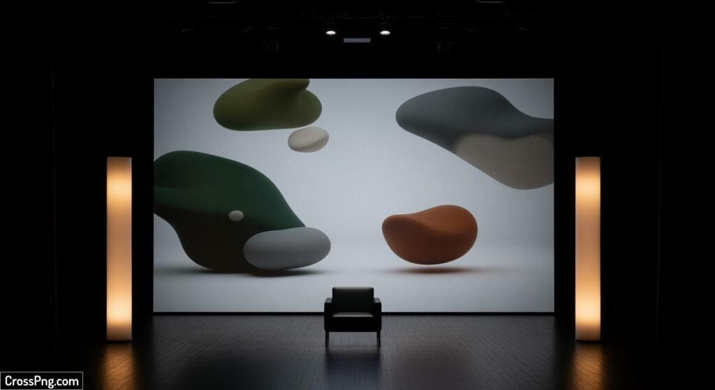 Simple background stage decoration image 2