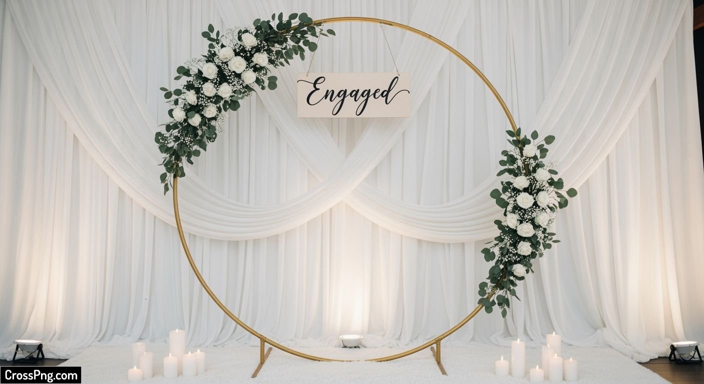 Simple engagement background decoration image