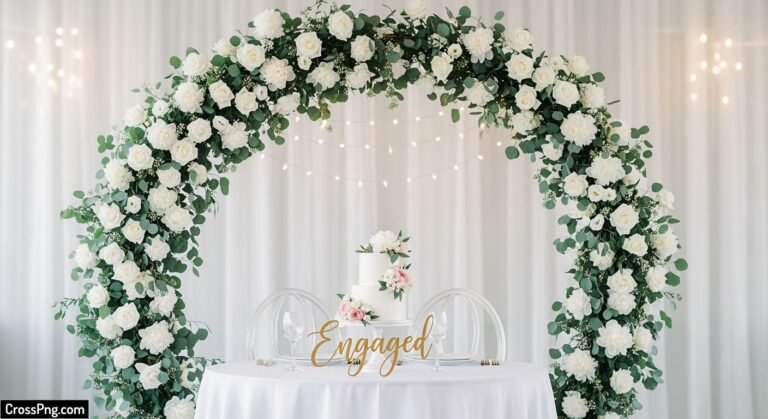 Simple engagement background decoration image