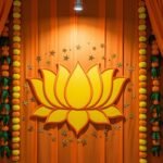 Simple ganpati background decoration image