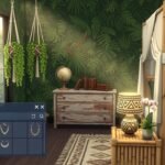 Sims jungle bedroom cas image 3