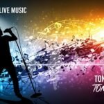 Singing poster background image
