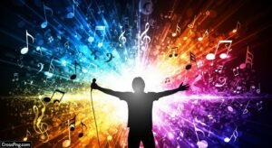 Singing poster background image 3
