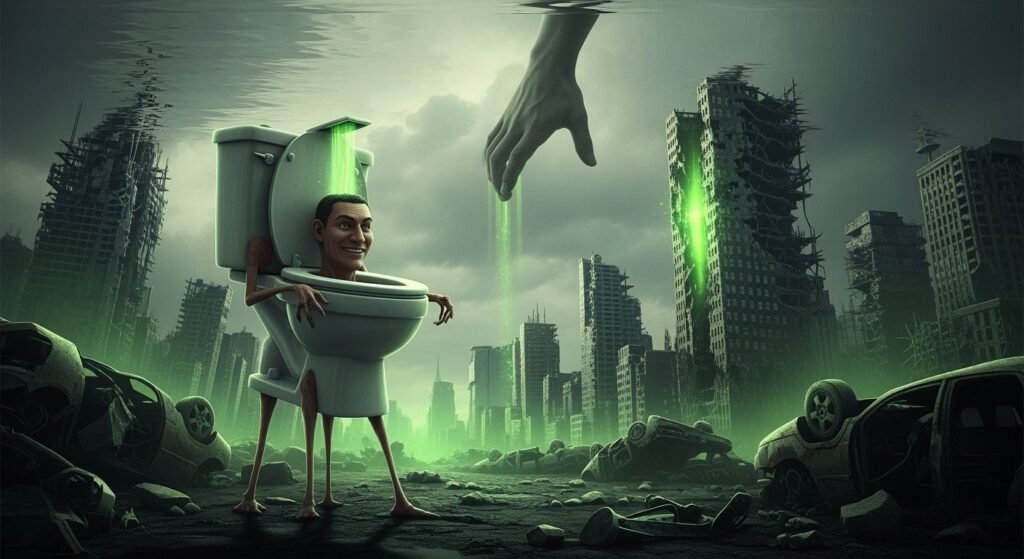 Skibidi toilet background image 2