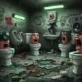 Skibidi toilet background