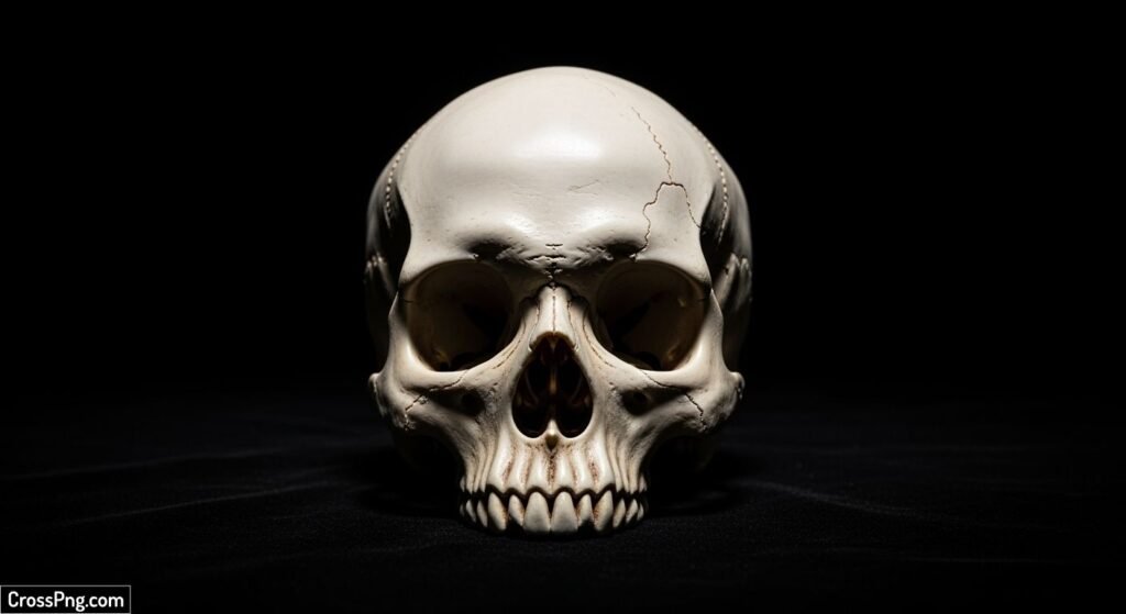 Skull black background image 3