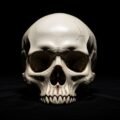 Skull black background image