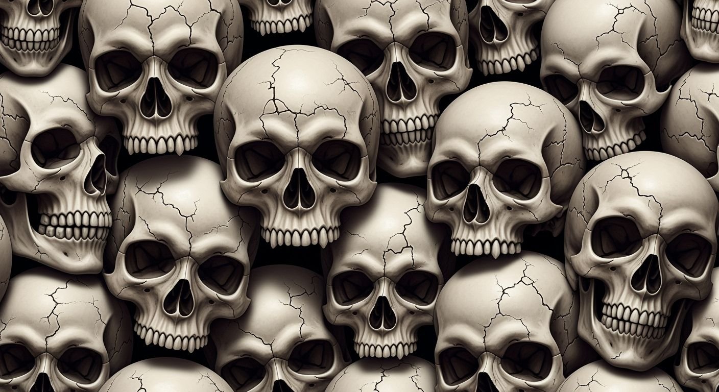 Skulls background image 3