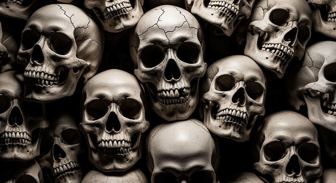 Skulls background image 4