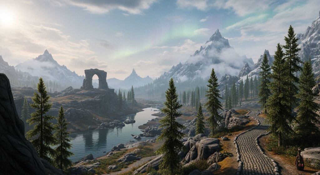 Skyrim background image