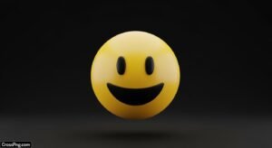 Smile emoji black background image