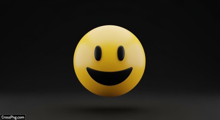Smile emoji black background image