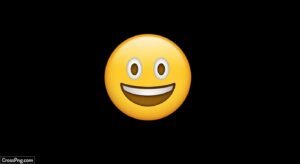 Smile emoji black background image 3