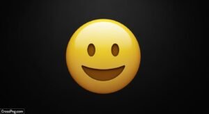 Smile emoji black background image