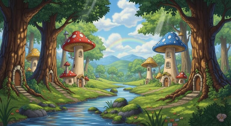 Smurfs animation background image 4