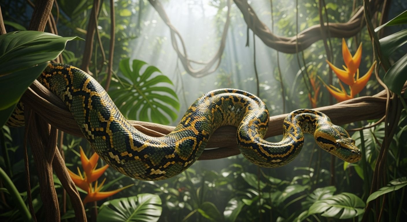 Snake slithering background image 2