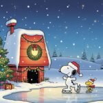 Snoopy christmas background image 4