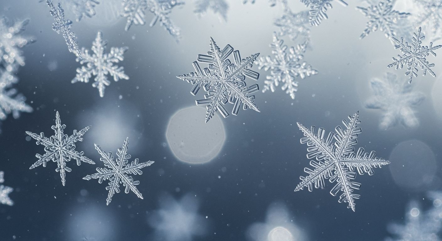 Snowflakes background image 4