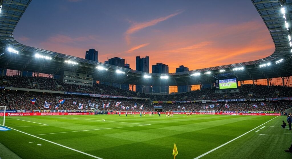 Soccer stadium background image 2