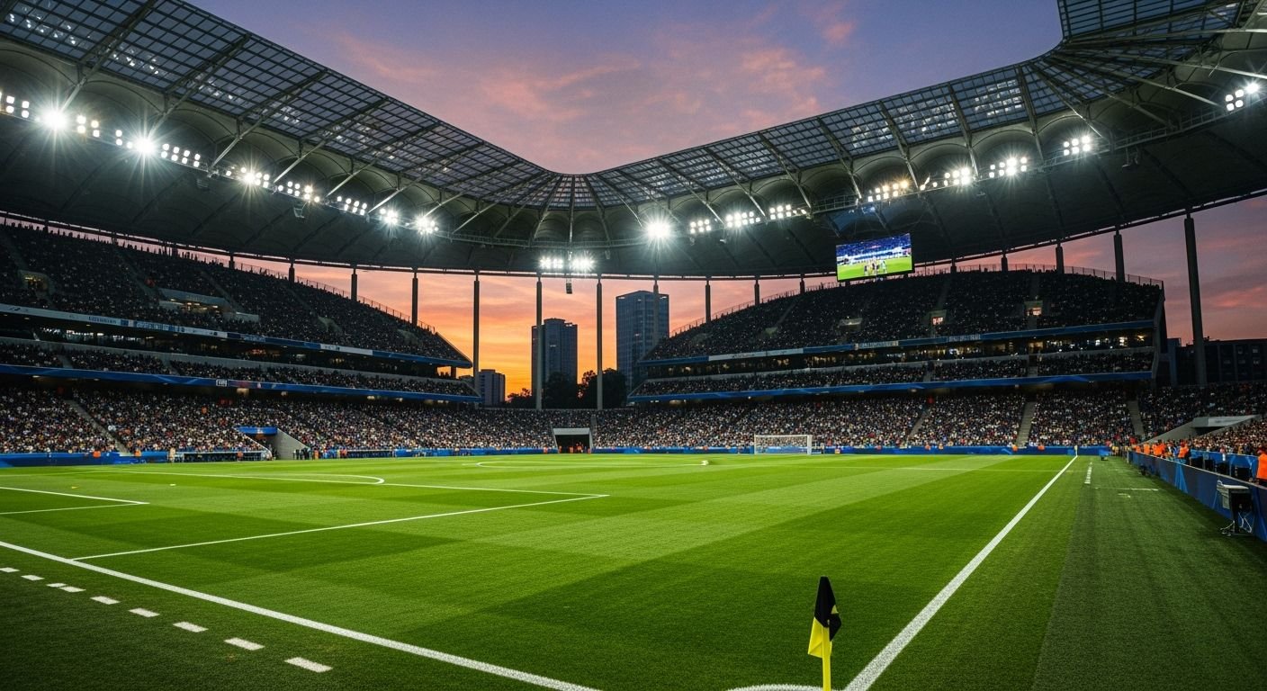 Soccer stadium background image 4