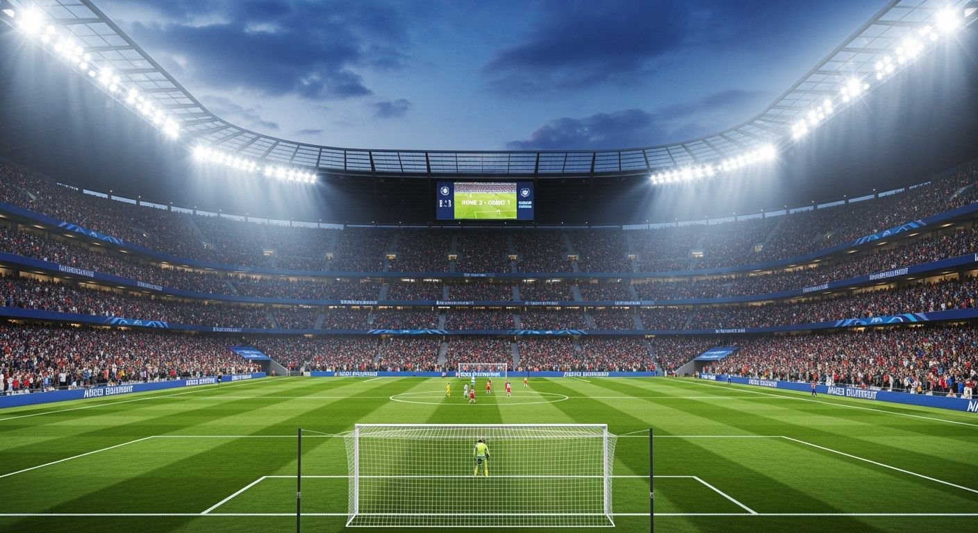 Soccer stadium background image