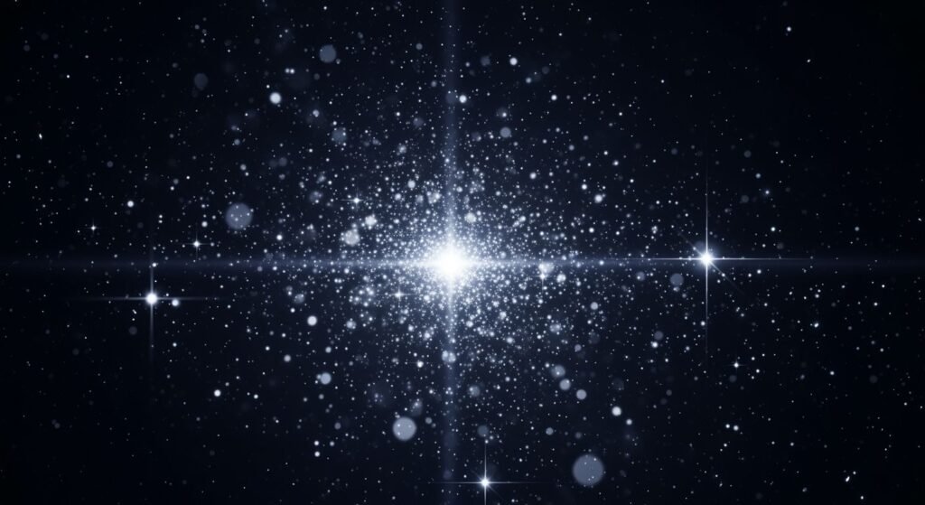 Sparkle on black background image