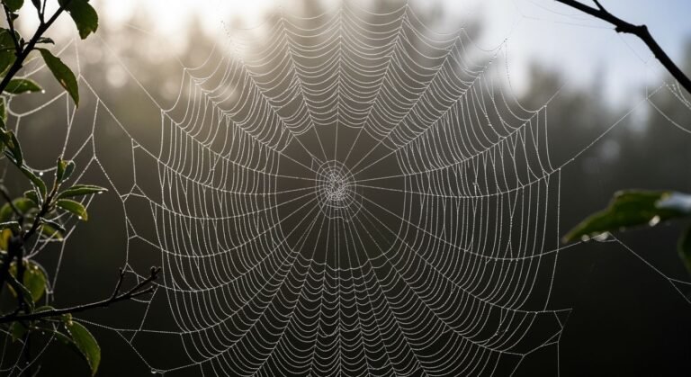 Spider web background image