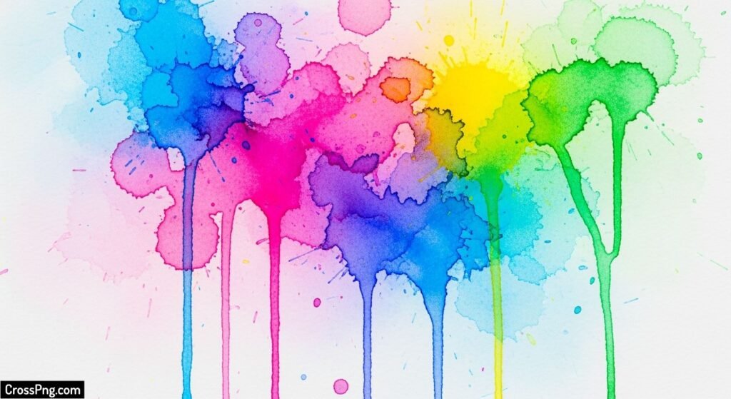 Splash watercolor background image 2