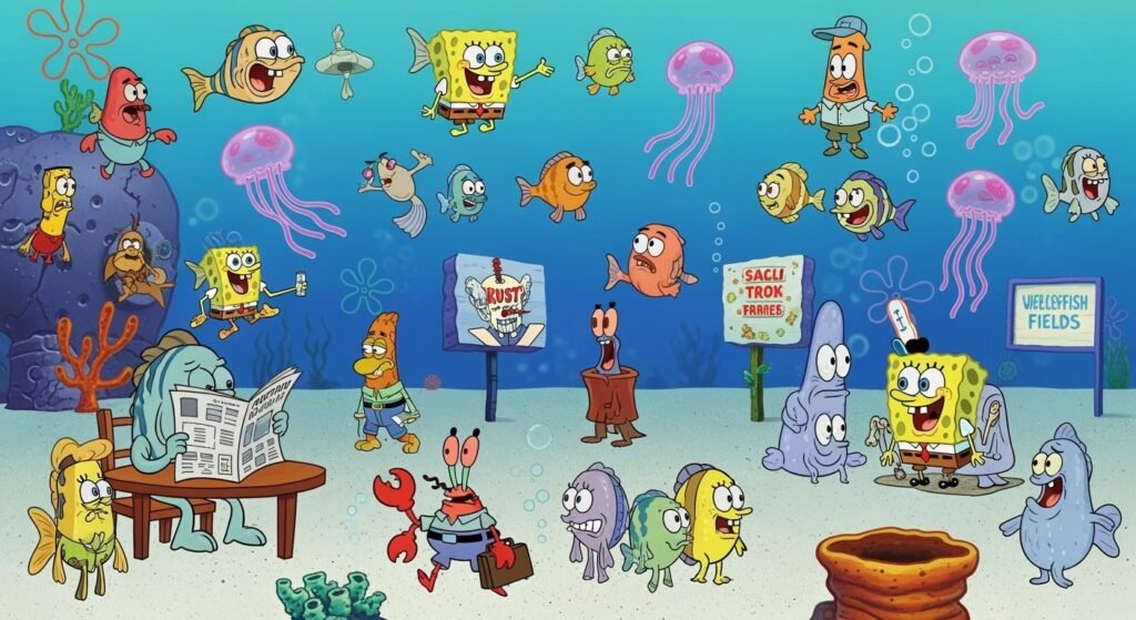 Spongebob background characters image 2