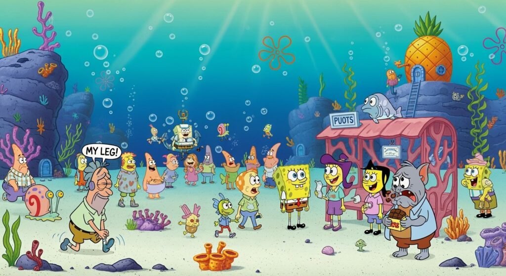 Spongebob background characters image 4