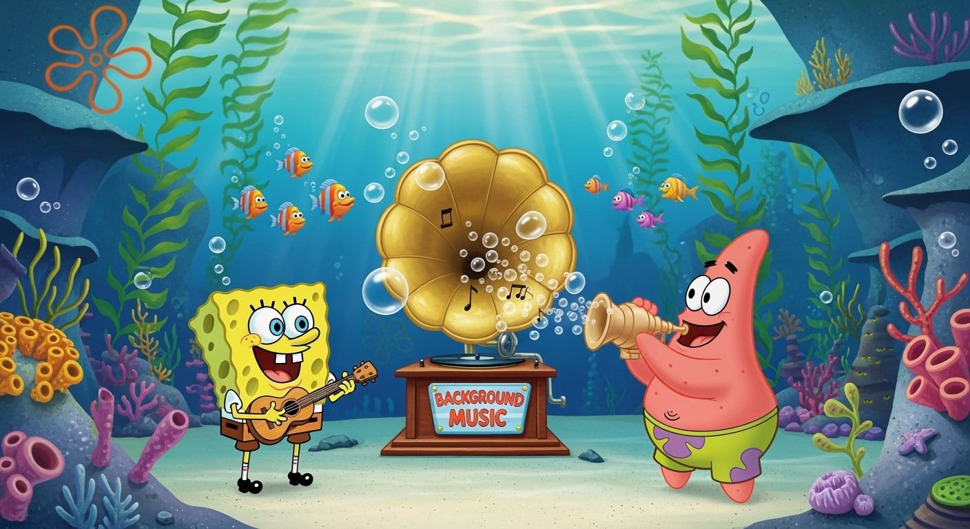 Spongebob background music image