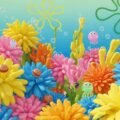 Spongebob floral background