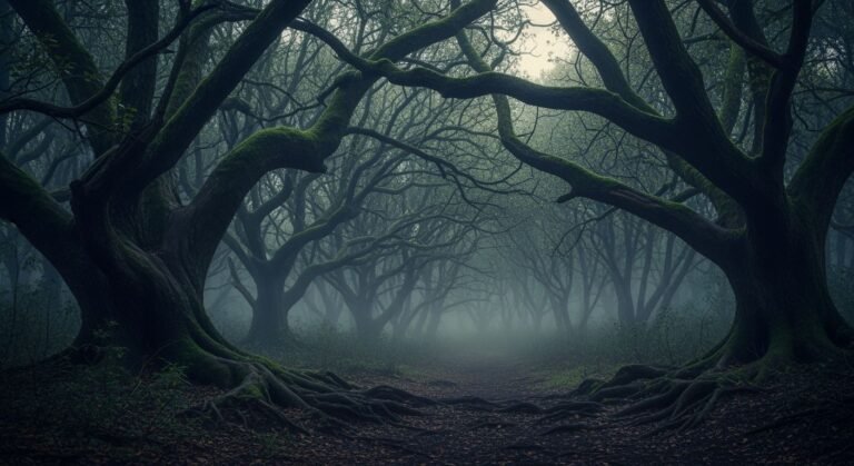 Spooky forest background image 3