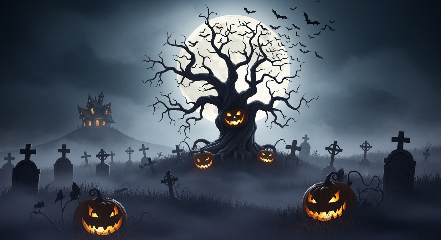 Spooky halloween background image 3