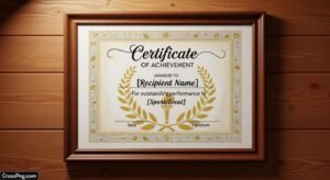 Sports certificate background image