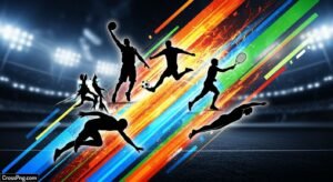 Sports poster background image