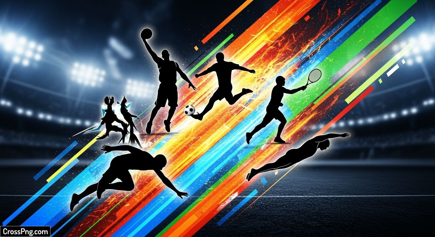 Sports poster background image