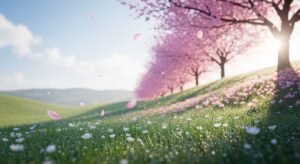 Spring background aesthetic image