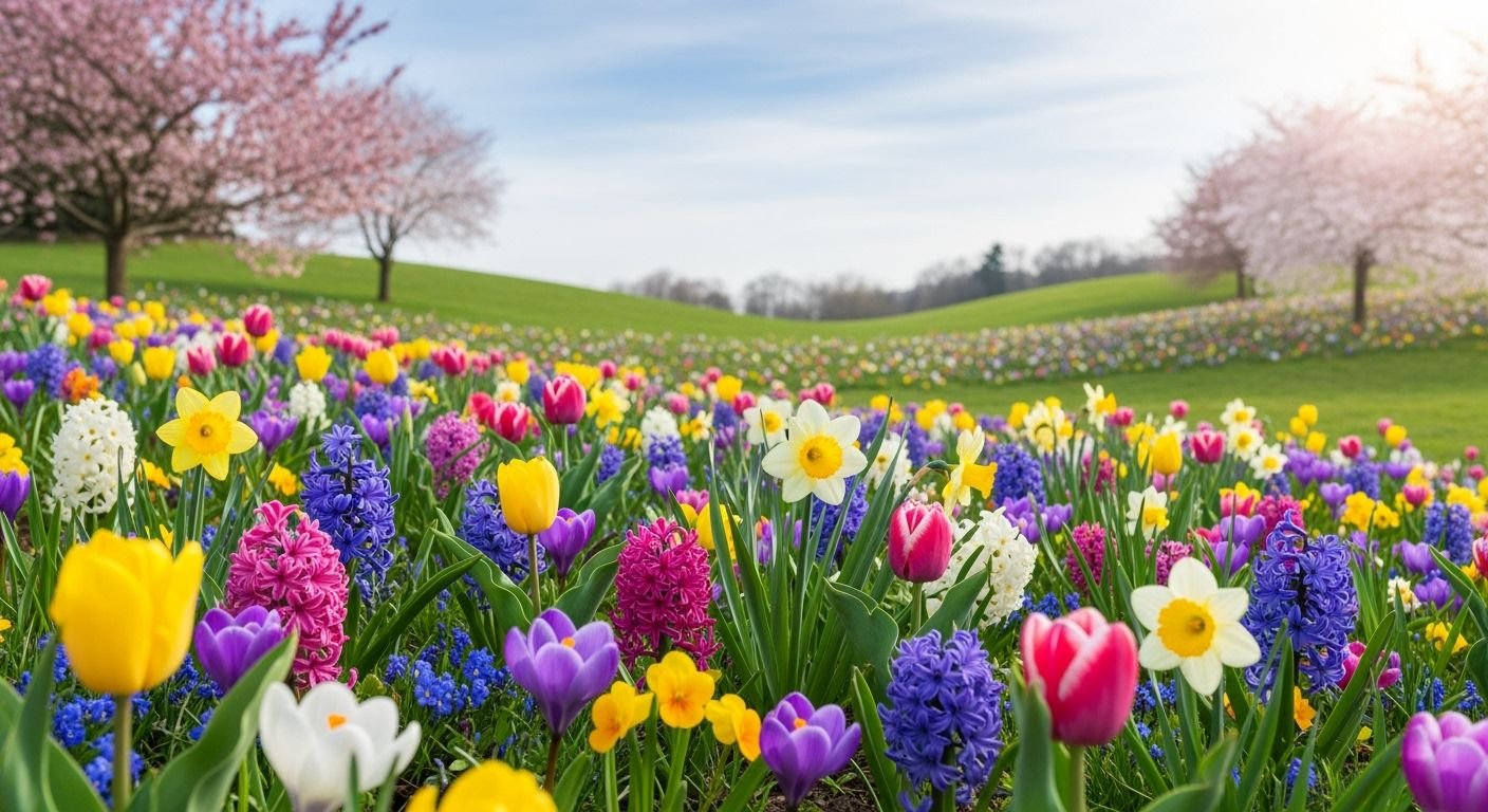 Spring background flowers image 4