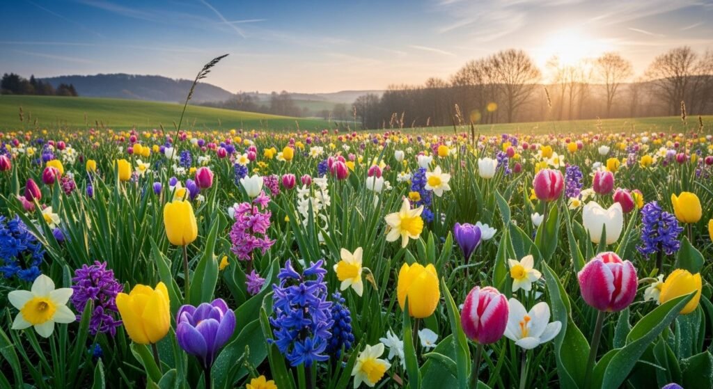 Spring flowers desktop background image 2