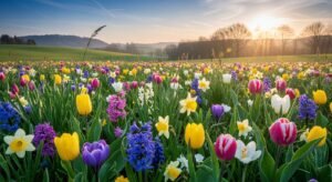 Spring flowers desktop background image 2