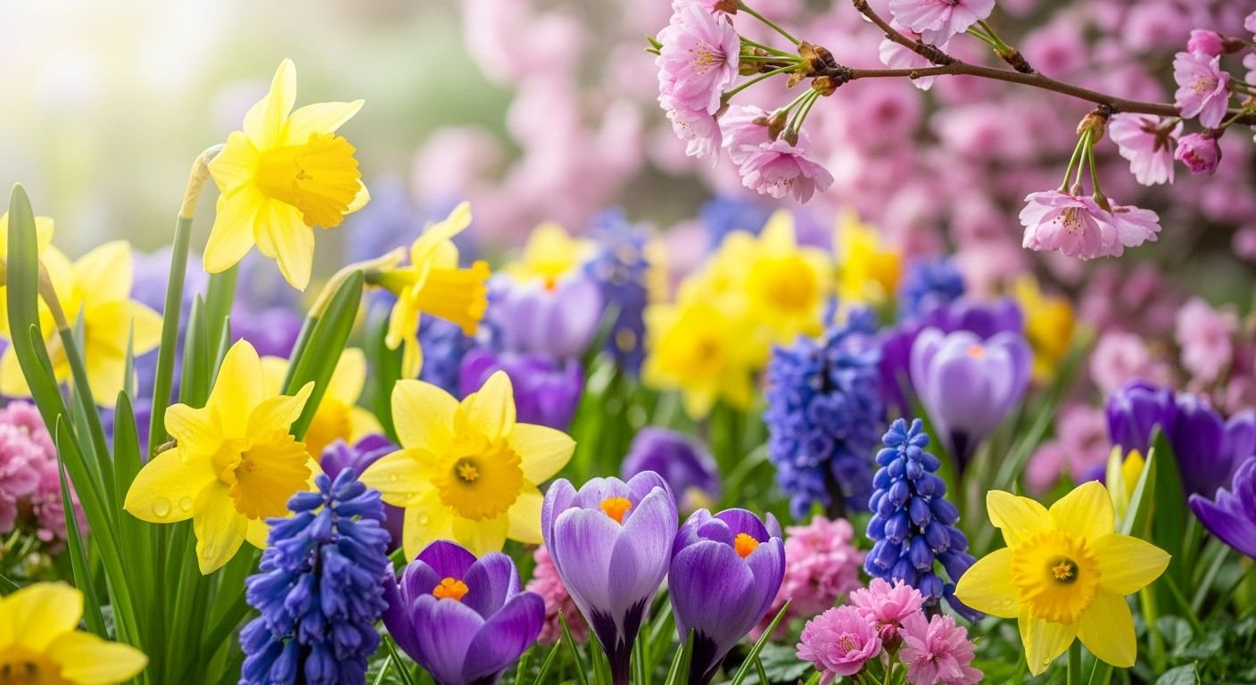 Spring flowers desktop background image 3