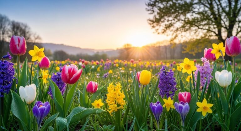 Spring flowers desktop background image 4