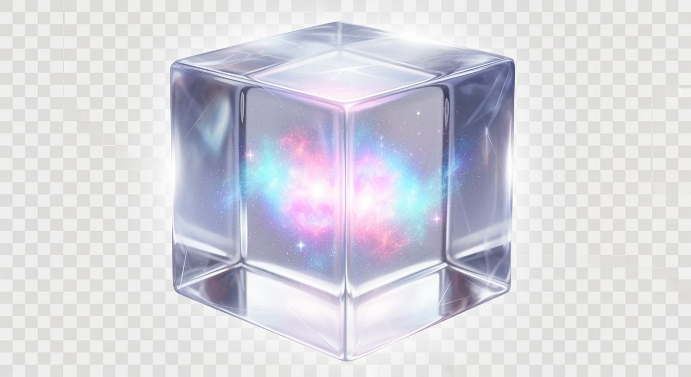 Square transparent background filled image