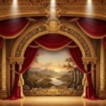 Stage background decoration image