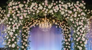 Stage background flower decoration image 2